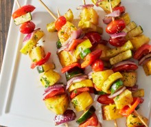 Grilled Fruit and Vegetable Kabobs