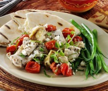 Greek Chicken with Tomatoes, Artichokes and Feta