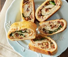 Homemade Spinach Pizza Rolls