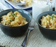 Macaroni &amp; Cheese Casserole with Chicken