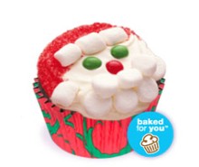 Merry Santa Christmas Cupcakes