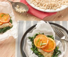 Orange-Balsamic Chicken with Spinach