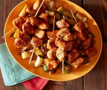 Spicy Harissa Chicken Kebabs