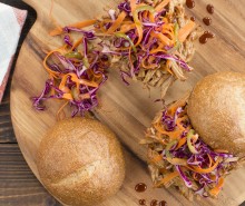 Slow Cooker BBQ Pulled Pork Sandwiches with Honey Jalepeno Slaw