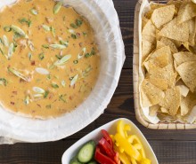 Slow Cooker Hot Cheesy Chicken Dip