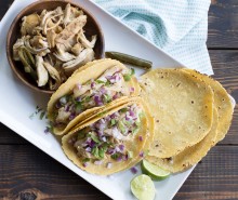 Slow Cooker Pulled Chicken Tacos