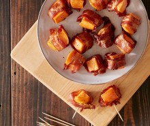 Bacon Wrapped Sweet Potato Bites