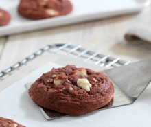 White Chocolate Red Velvet Cookies