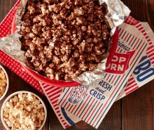 Buckets of Chocolate Candy Popcorn