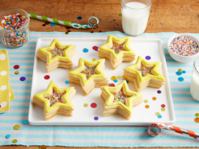 Stained Glass Birthday Cookies 